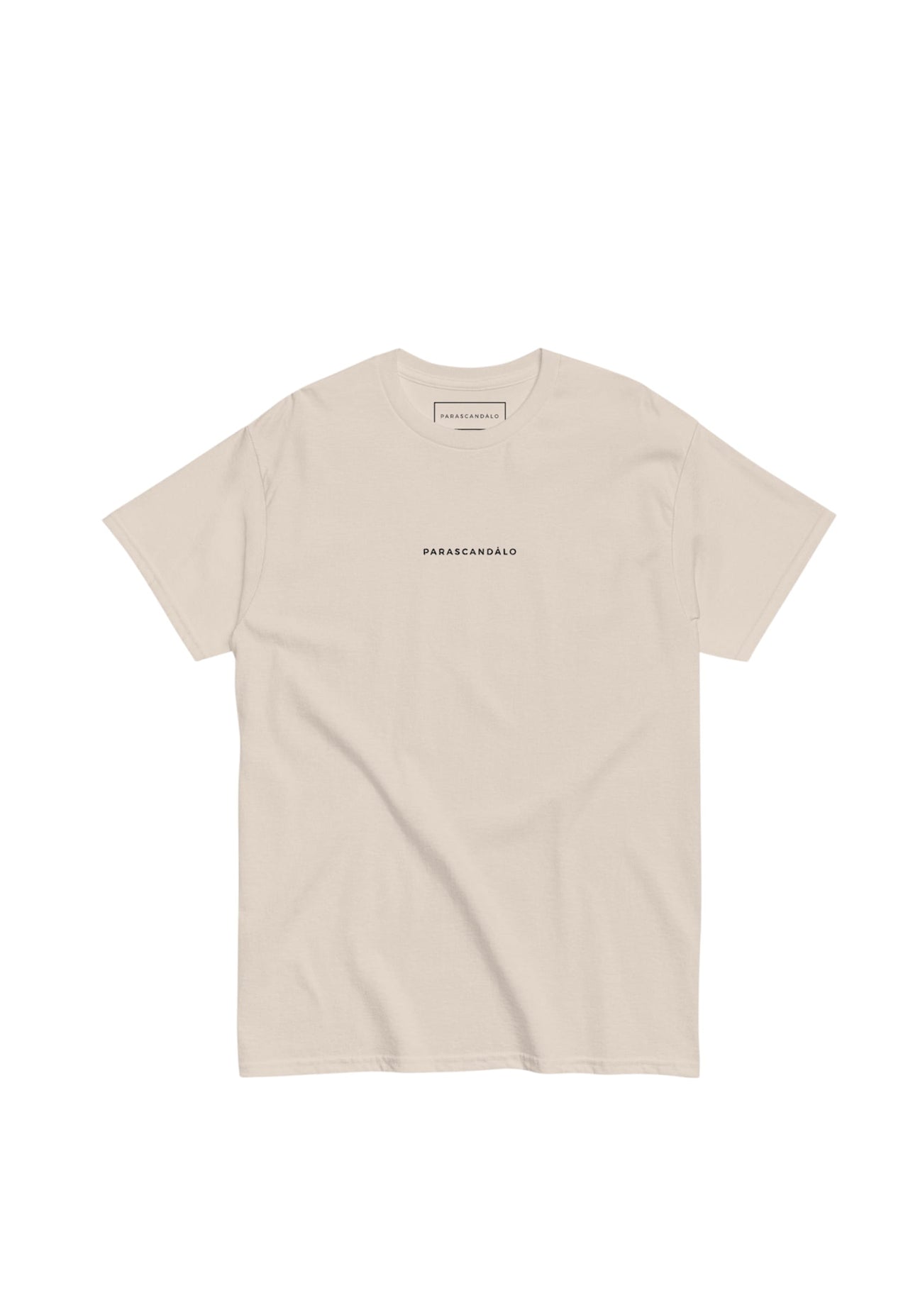 EMBROIDERED CLASSIC LOGO T-SHIRT SAND