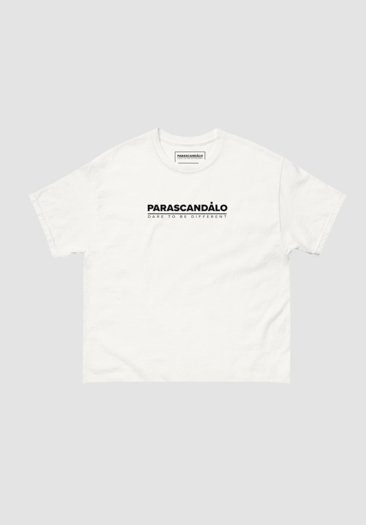 DARE TO BE DIFFERENT CROP TOP OFF WHITE