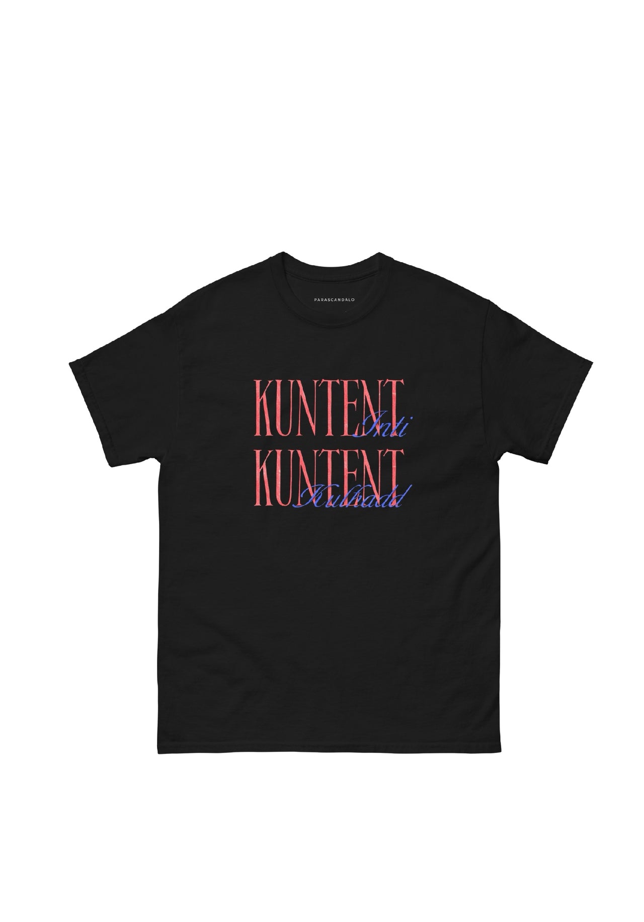 KUNTENT INT T-SHIRT BLACK BY STACHE