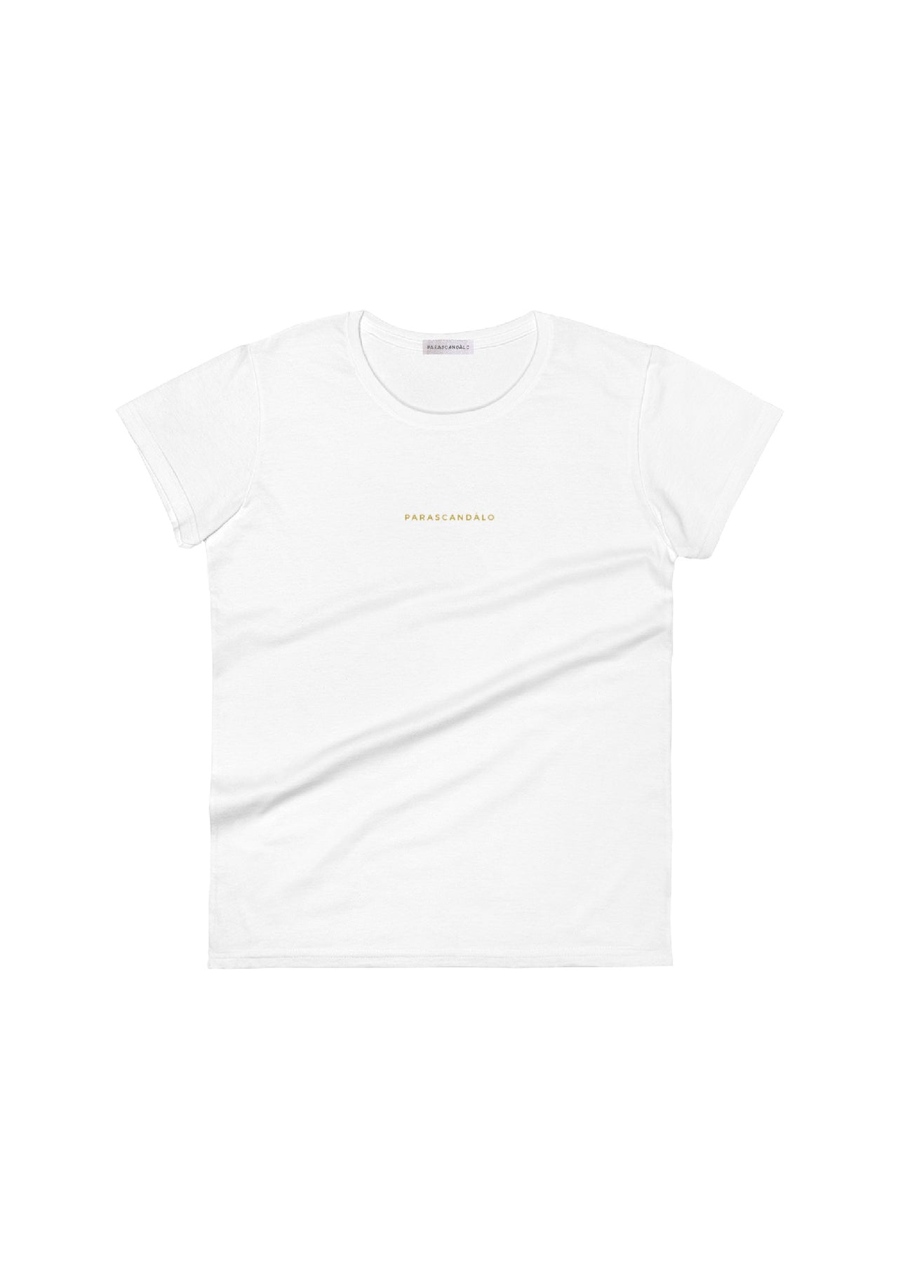 WOMEN'S MINI CLASSIC GOLD LOGO T-SHIRT WHITE