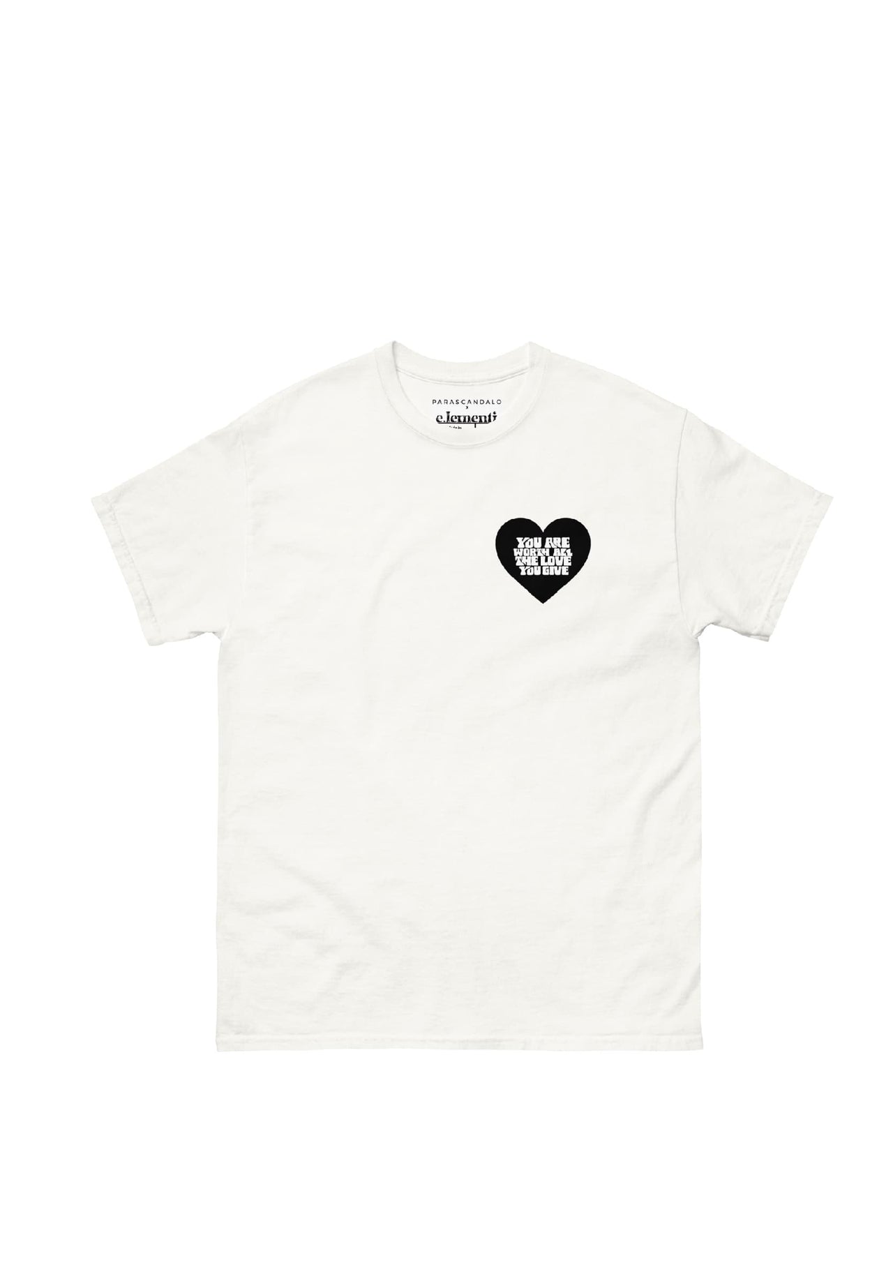 MINI WORTH ALL THE LOVE T-SHIRT BY E.LEMENTI