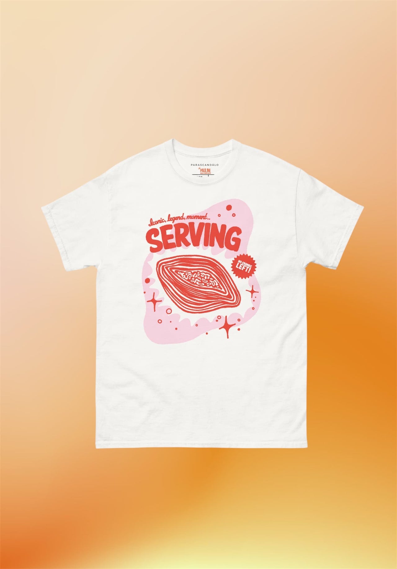 SERVING T-SHIRT BY PAULINE DOES GRAPHICS