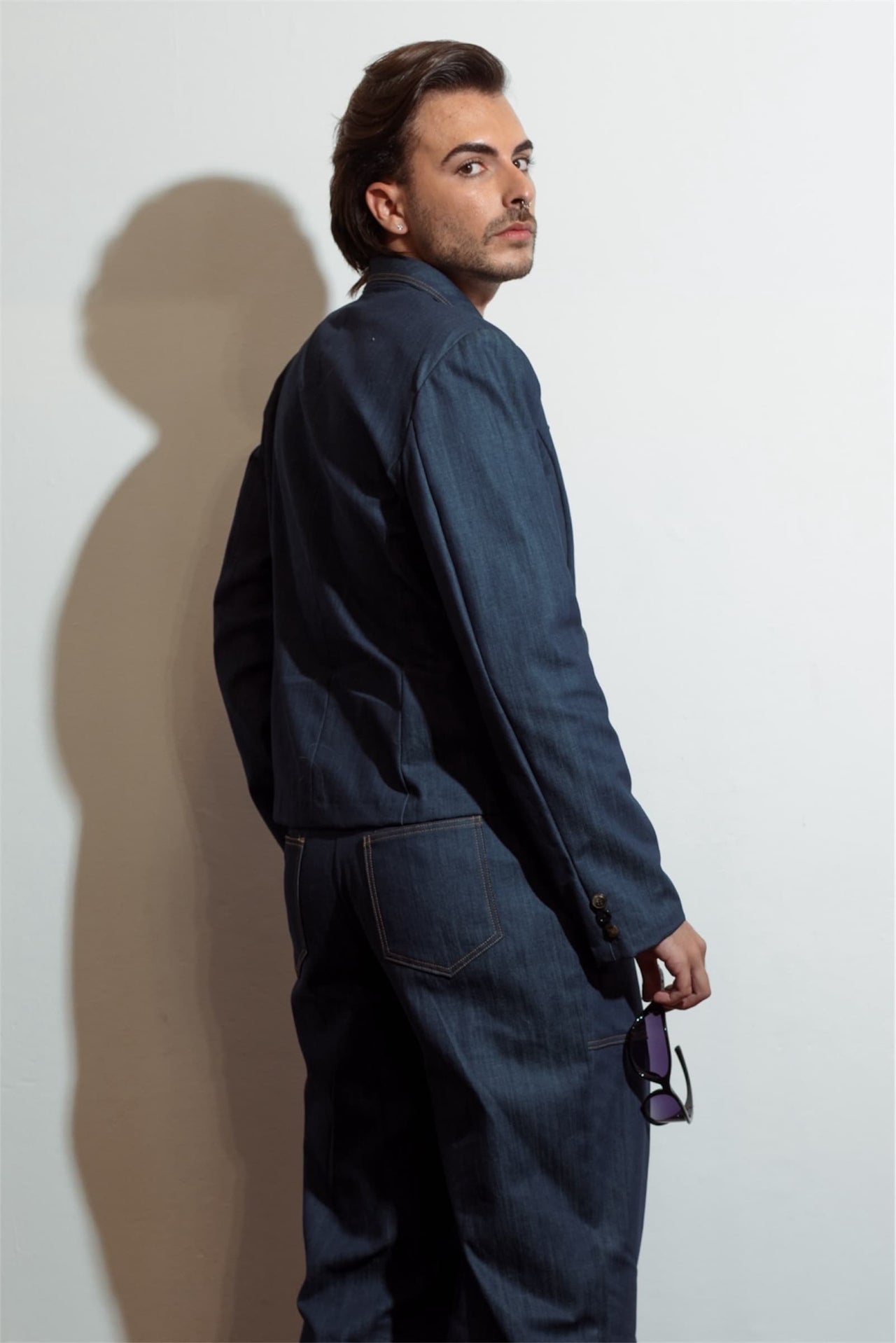 CONTRAST STITCH 11:11 SUIT DENIM