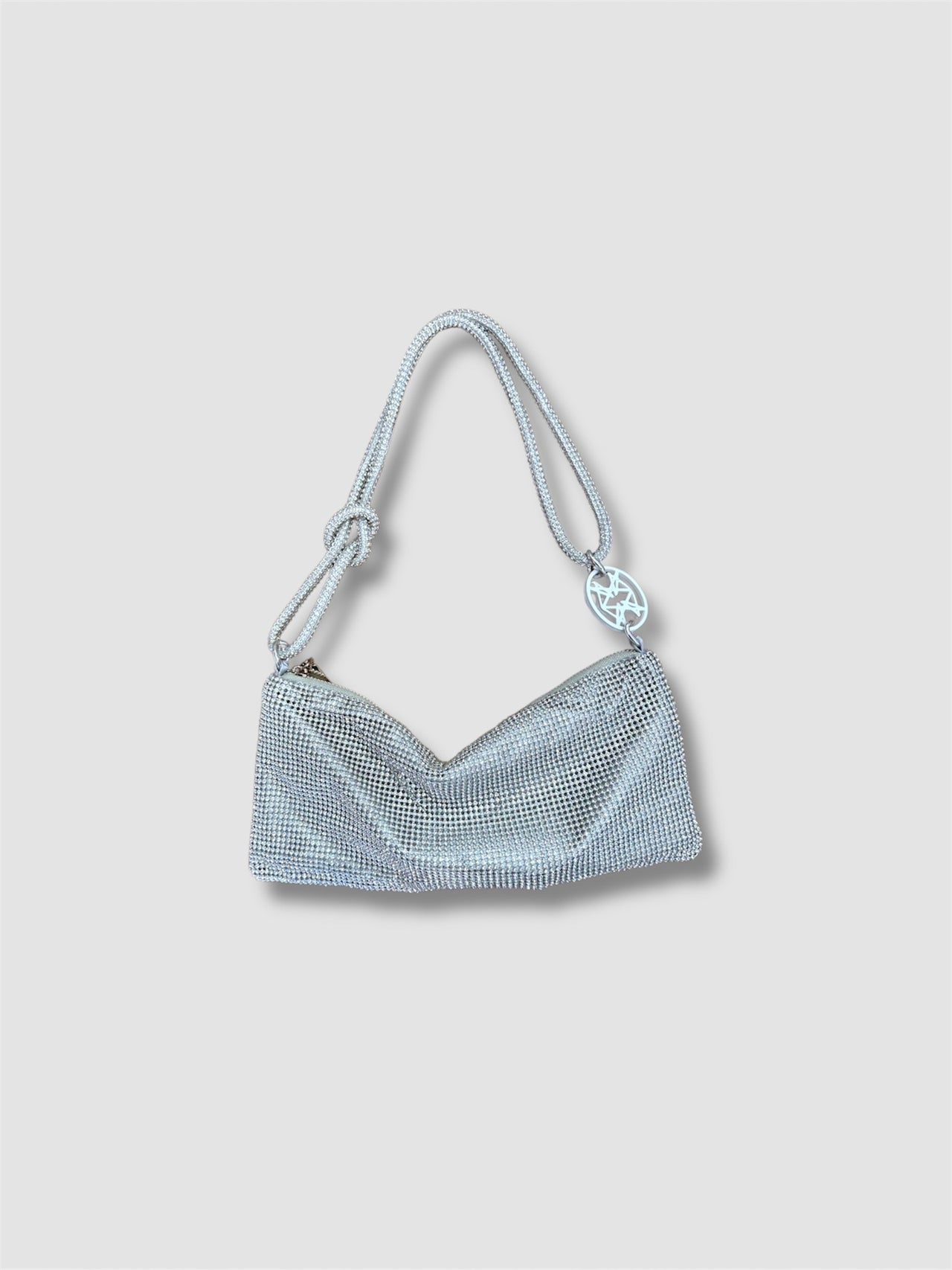 FLOPPY BAG RHINESTONE SILVER