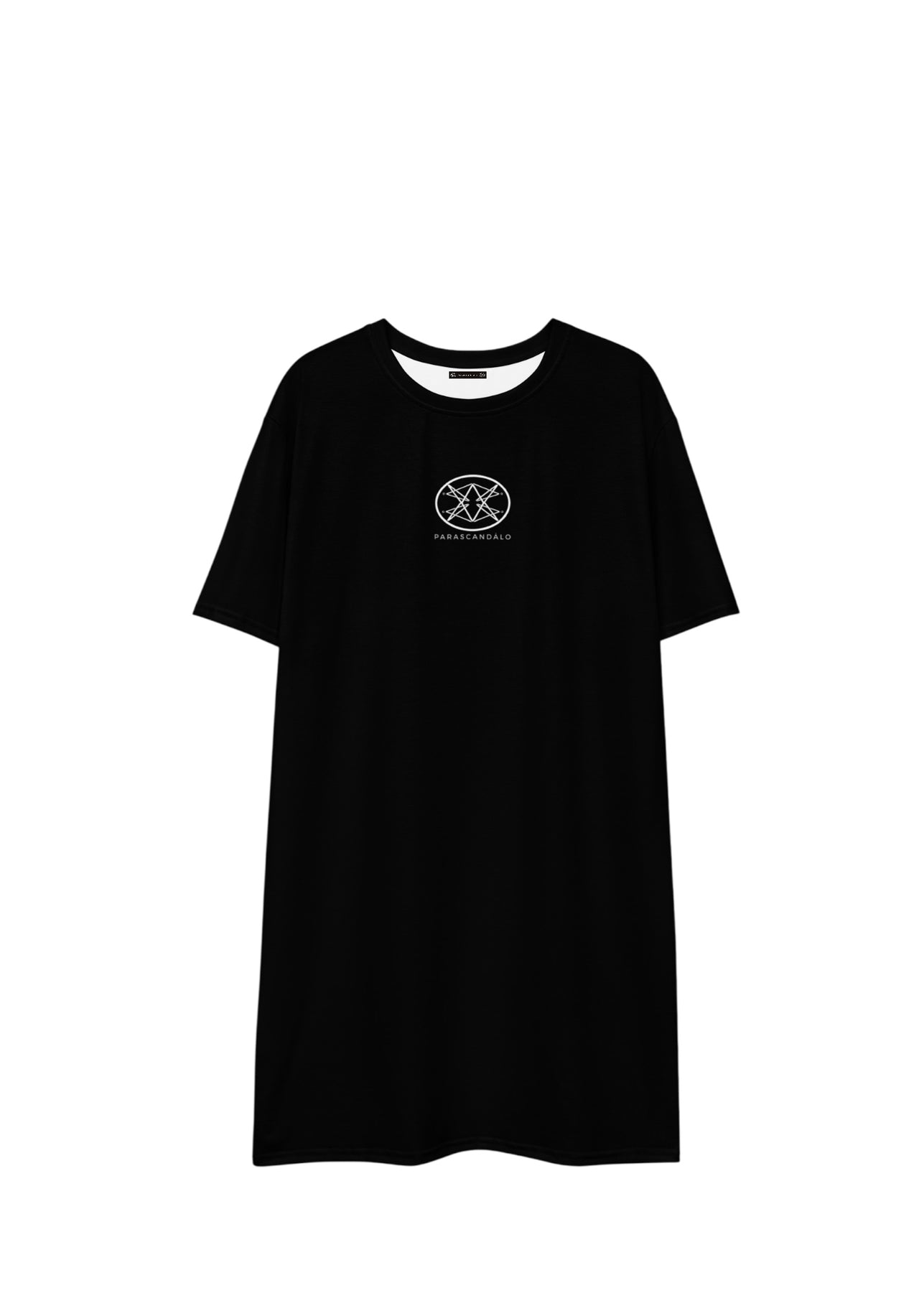 MONOGRAM LOGO T-SHIRT DRESS BLACK