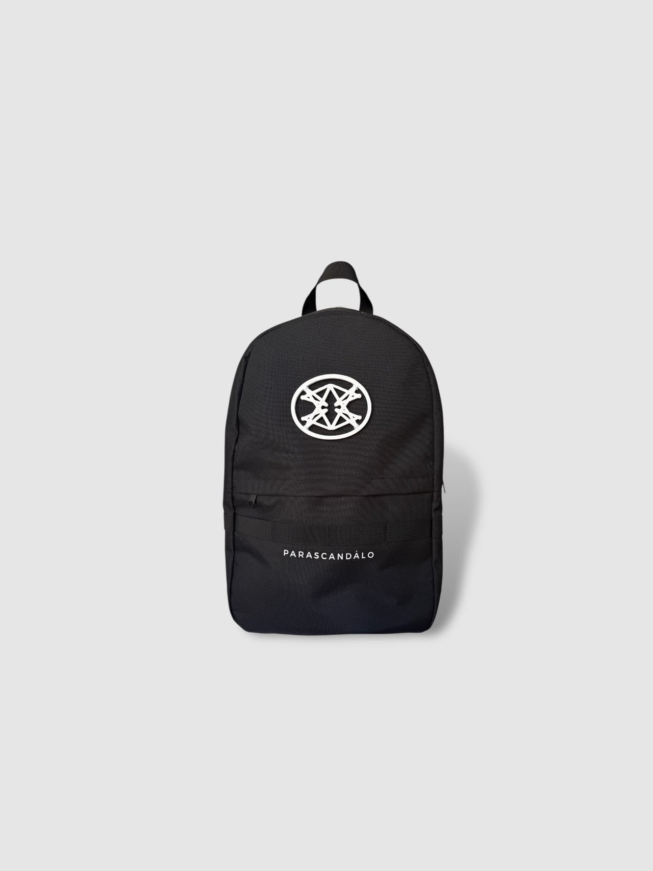 MONOGRAM LOGO BACKPACK BLACK WHITE