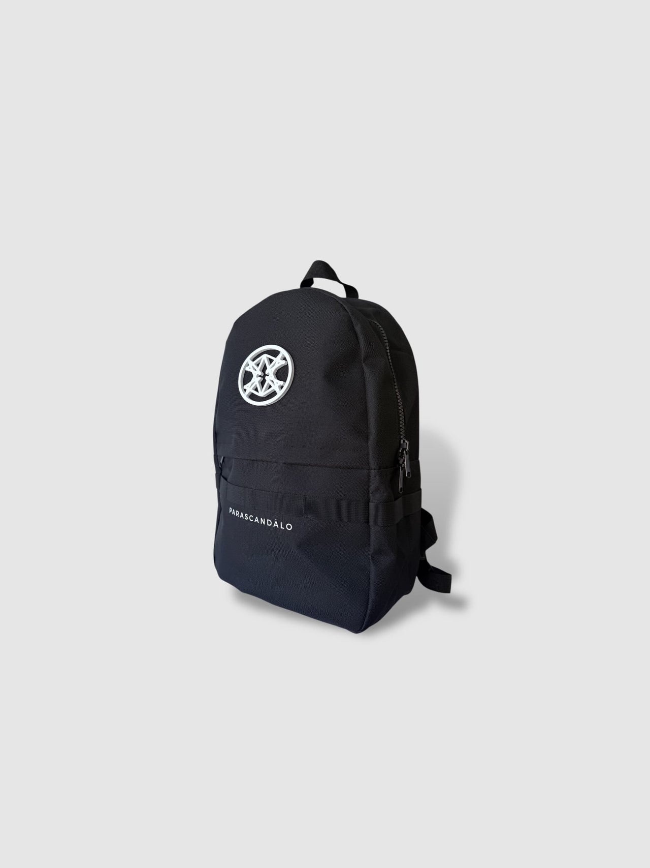 MONOGRAM LOGO BACKPACK BLACK WHITE