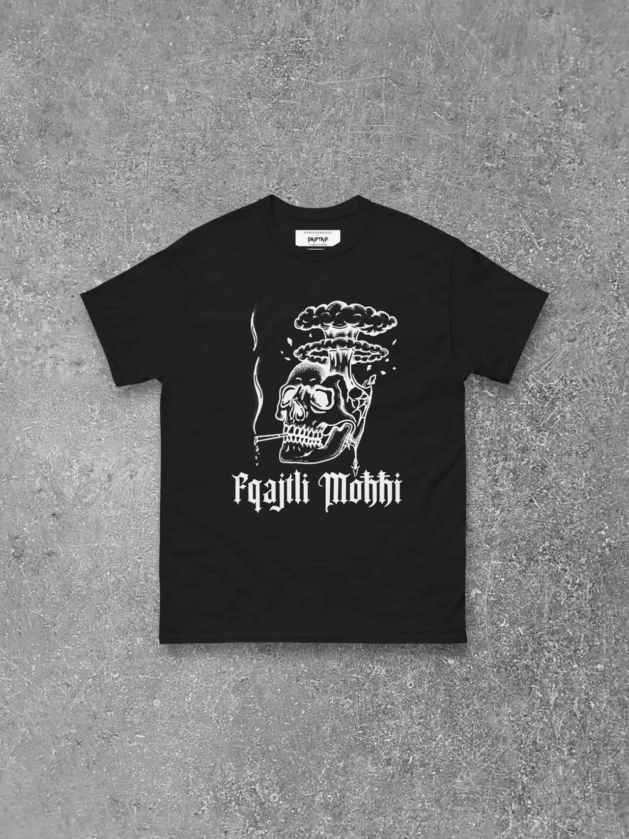 FQAJTLI MOĦĦI B&W T-SHIRT BY DRIPTRIP