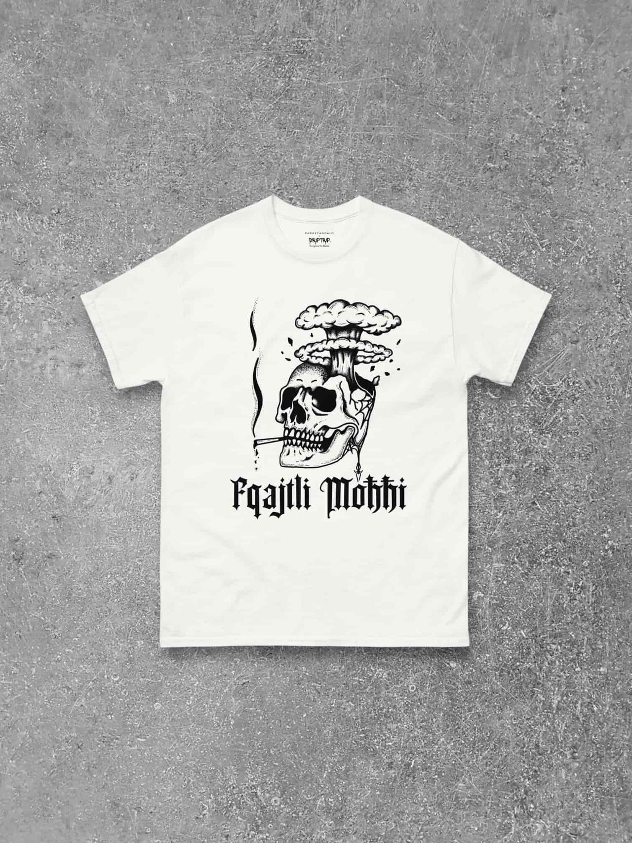 FQAJTLI MOĦĦI B&W T-SHIRT BY DRIPTRIP