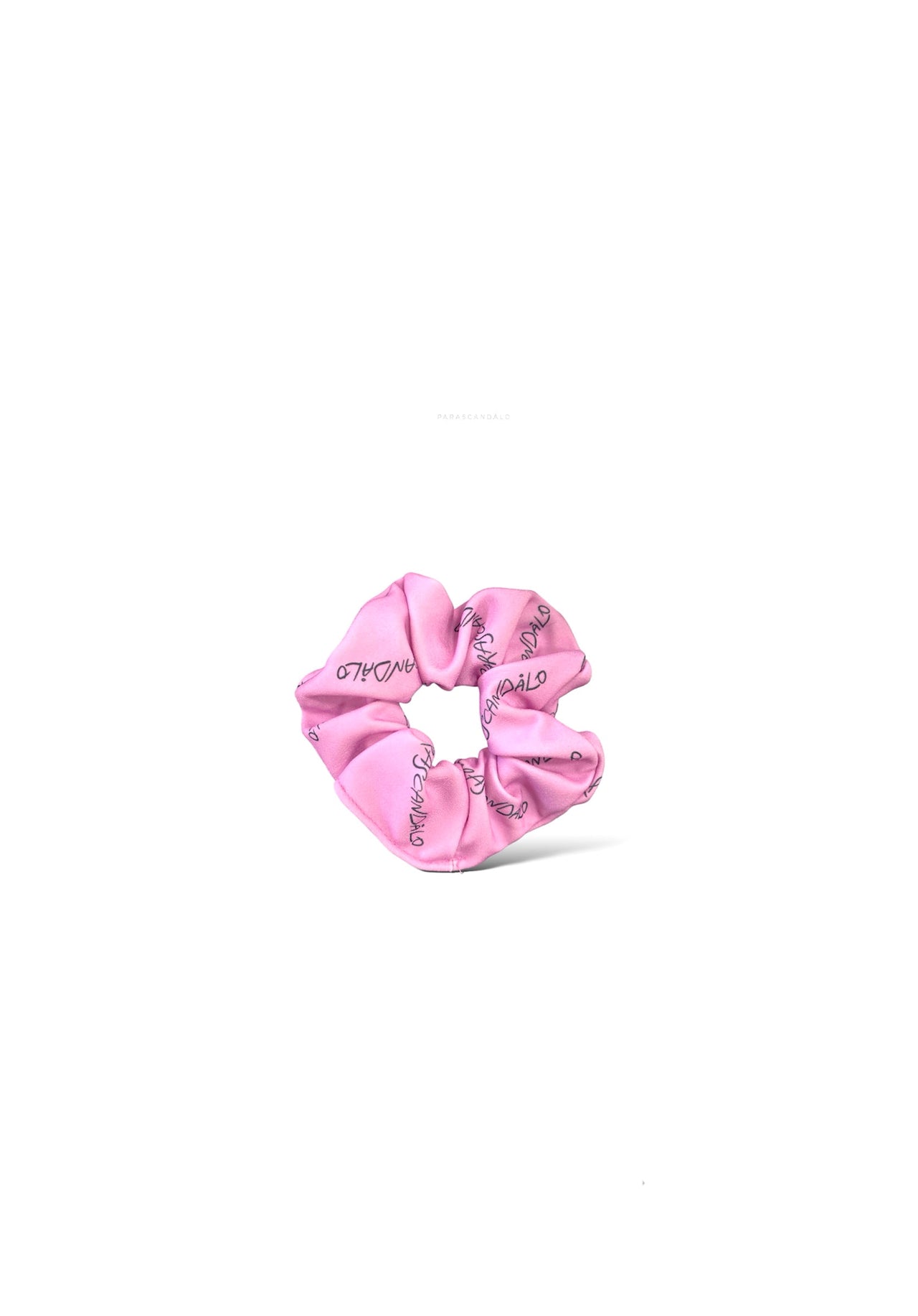 SCRIBBLE LOGO SCRUNCHIE PINK