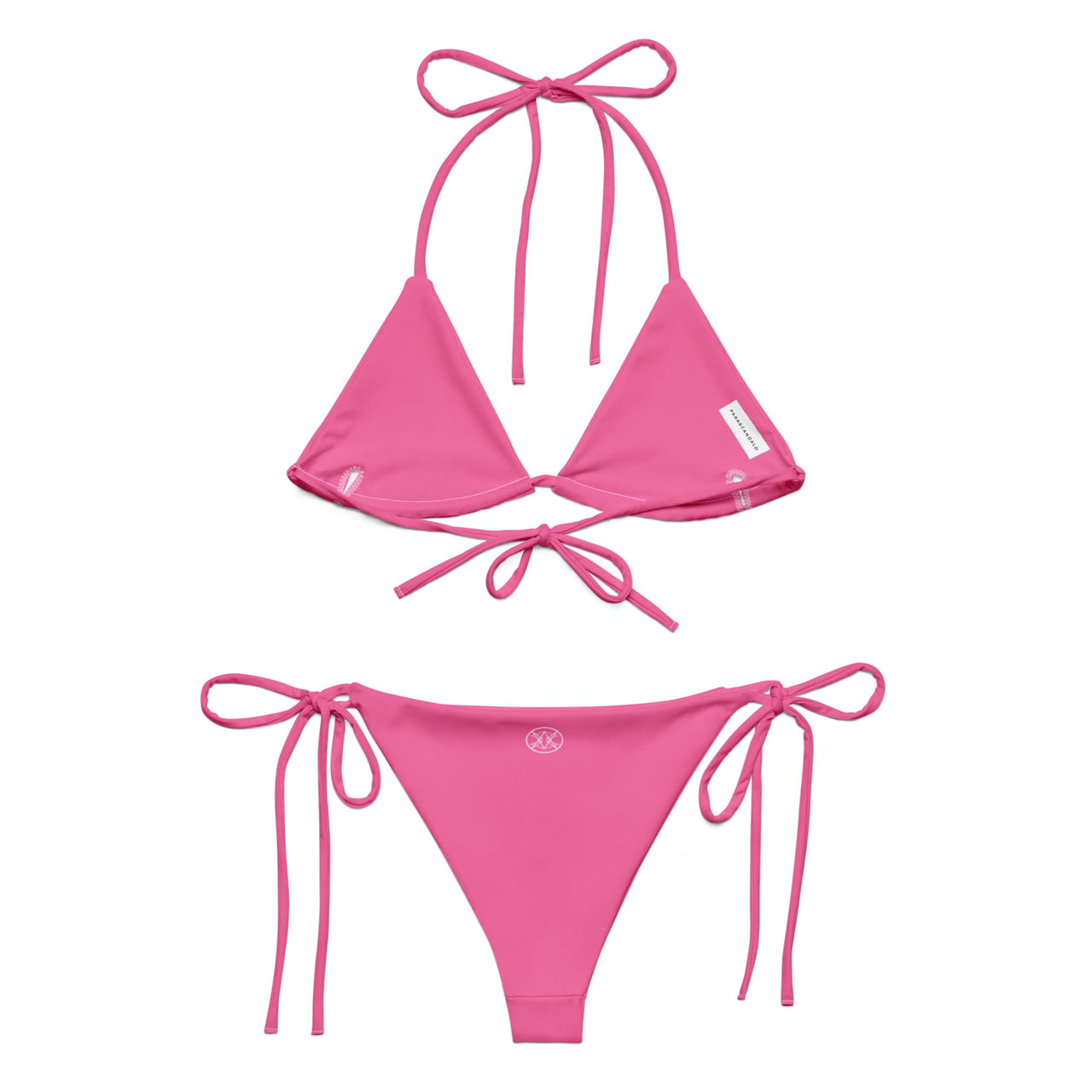 TEN LOGO STRING BIKINI PINK