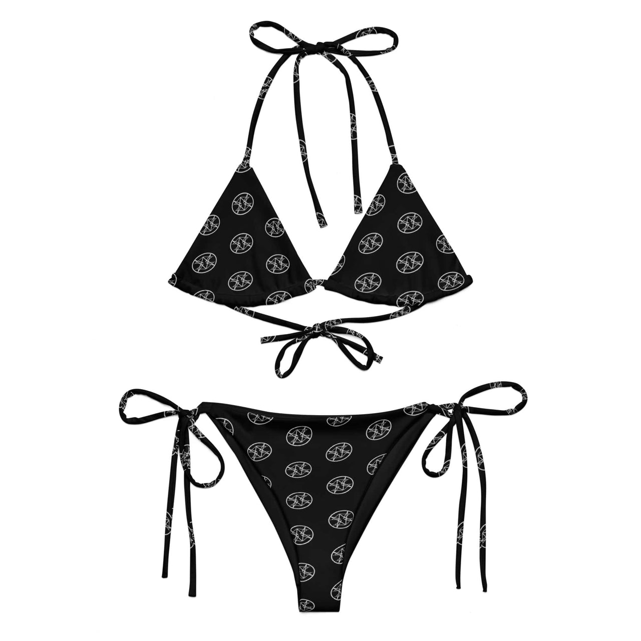 TEN LOGO STRING BIKINI BLACK