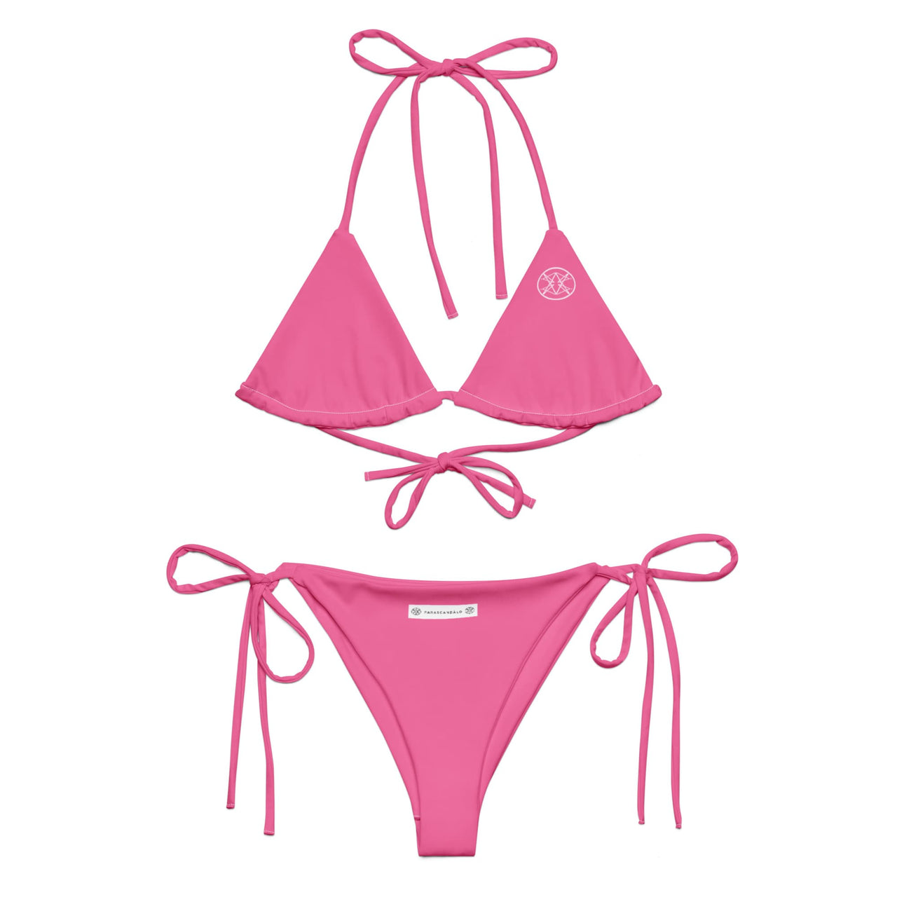 TEN LOGO STRING BIKINI PINK