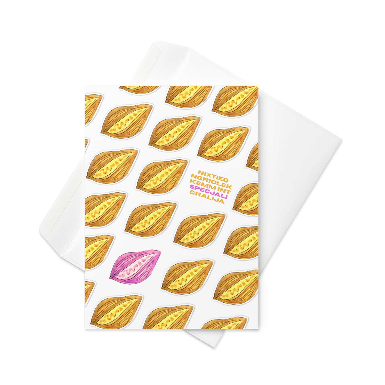 PASTIZZI GREETING CARD BY JOHANN AGIUS
