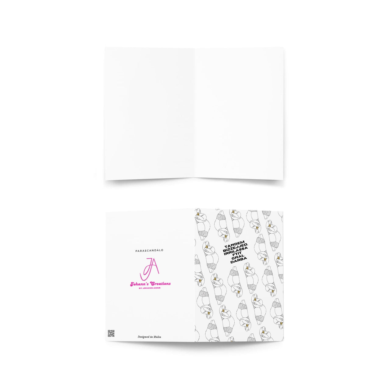 SLEEPING LADIES GREETING CARD BY JOHANN AGIUS