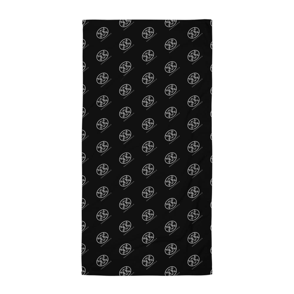 TEN LOGO BEACH TOWEL BLACK