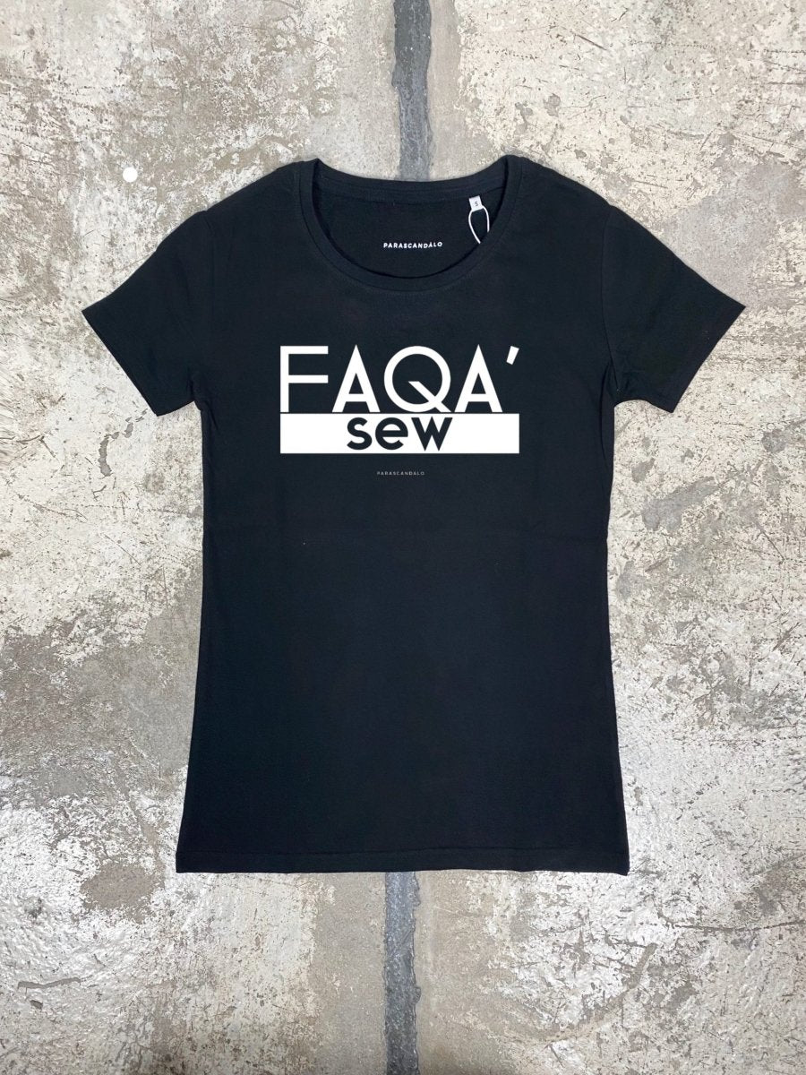 FAQA' SEW T-SHIRT BLACK