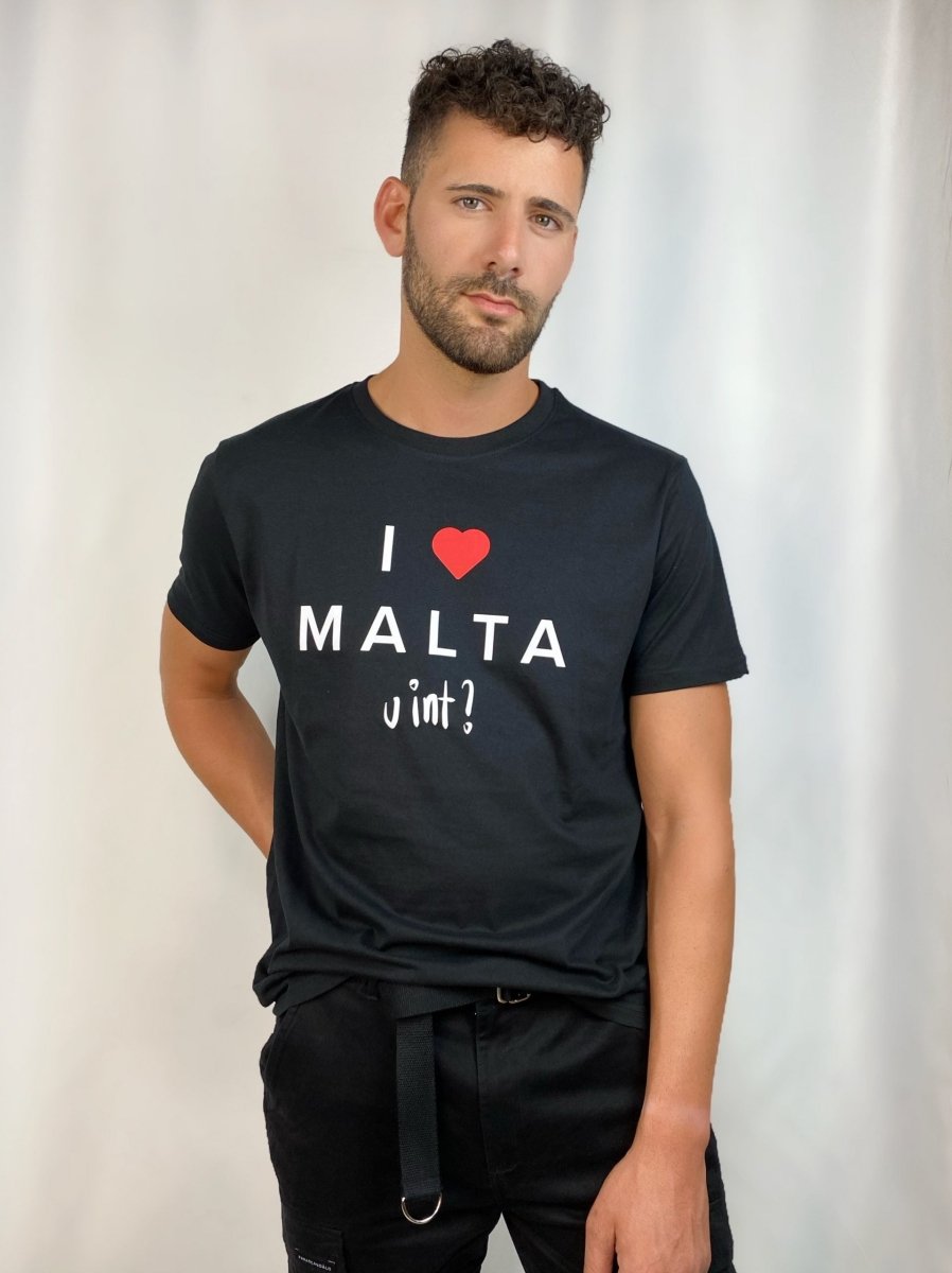 I LOVE MALTA T-SHIRT BLACK